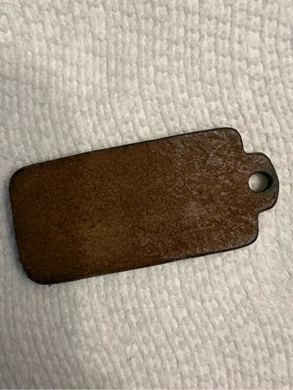 Vintage Coach Leatherware dark brown One Sided Hang Tag - Picture 2 of 2